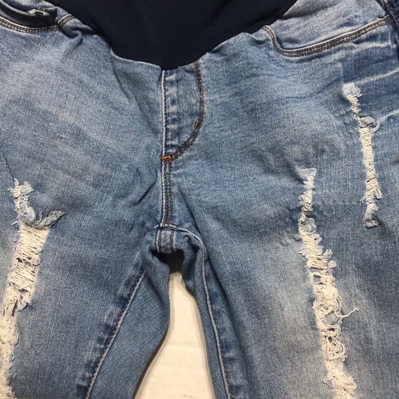 SONG Maternity Distressed Jeans 0335 - Picture 6 of 8